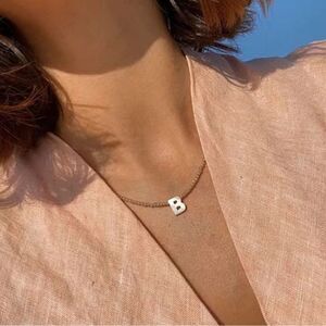 Gold Initial Necklace S1078
